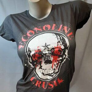 ECONOLINE CRUSH Concert Shirt 2008 Dirty Tour Metal Industrial Rock Band Women M